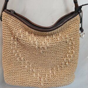 Brighton Tan Woven Shoulder Bag